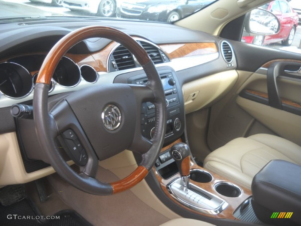 2008 Enclave CXL AWD - Cocoa Metallic / Cashmere/Cocoa photo #9