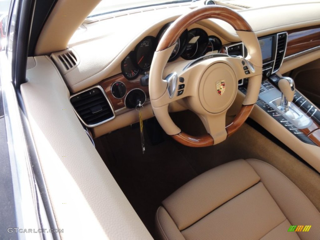 Luxor Beige Interior 2012 Porsche Panamera 4S Photo #60361596