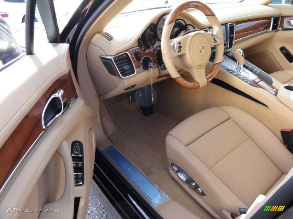 Luxor Beige Interior 2012 Porsche Panamera 4S Photo #60361611