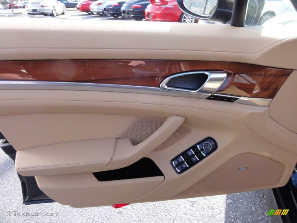 2012 Porsche Panamera 4S Luxor Beige Door Panel Photo #60361620