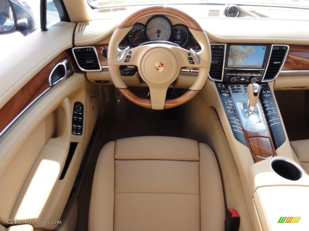 Luxor Beige Interior 2012 Porsche Panamera 4S Photo #60361794