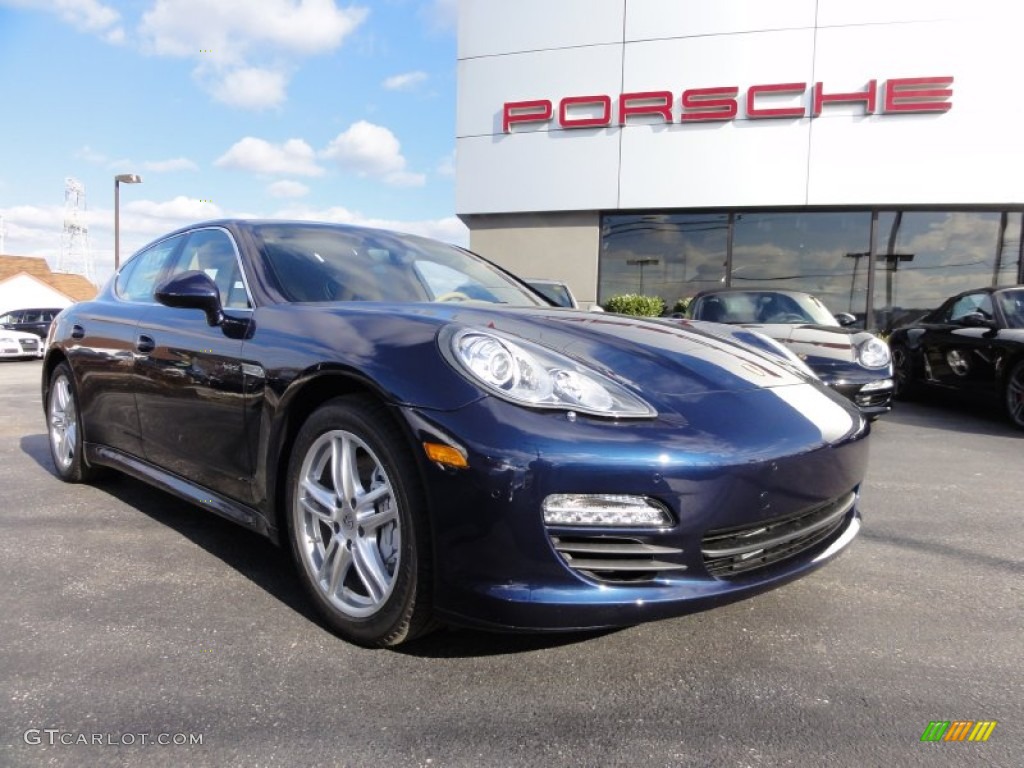 Dark Blue Metallic 2012 Porsche Panamera S Hybrid Exterior Photo #60361944