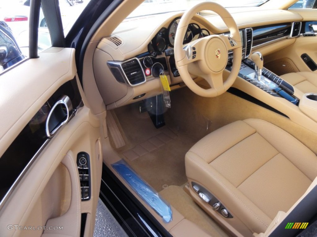 Luxor Beige Interior 2012 Porsche Panamera S Hybrid Photo #60362037