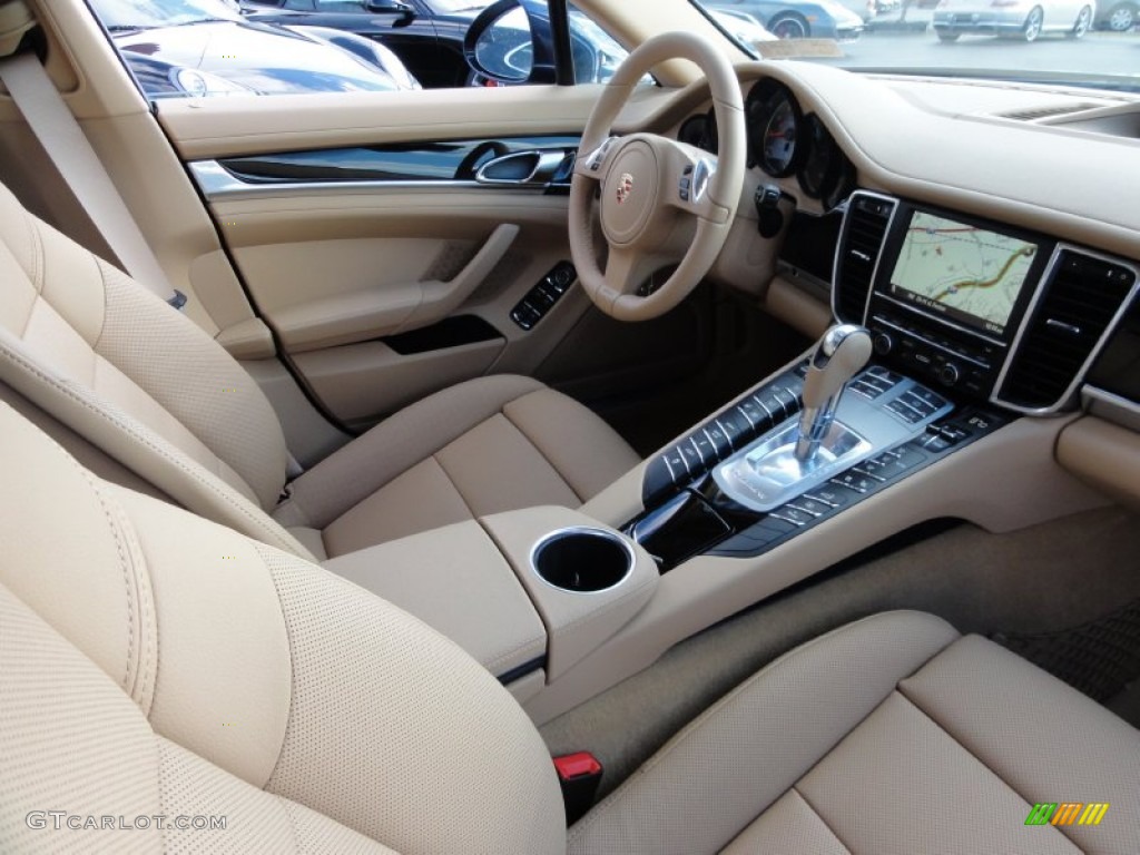 Luxor Beige Interior 2012 Porsche Panamera S Hybrid Photo #60362094