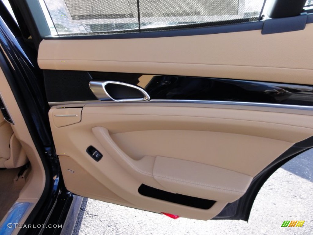 2012 Porsche Panamera S Hybrid Luxor Beige Door Panel Photo #60362157