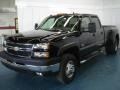 2007 Black Chevrolet Silverado 3500HD Classic LT Crew Cab 4x4 Dually  photo #1