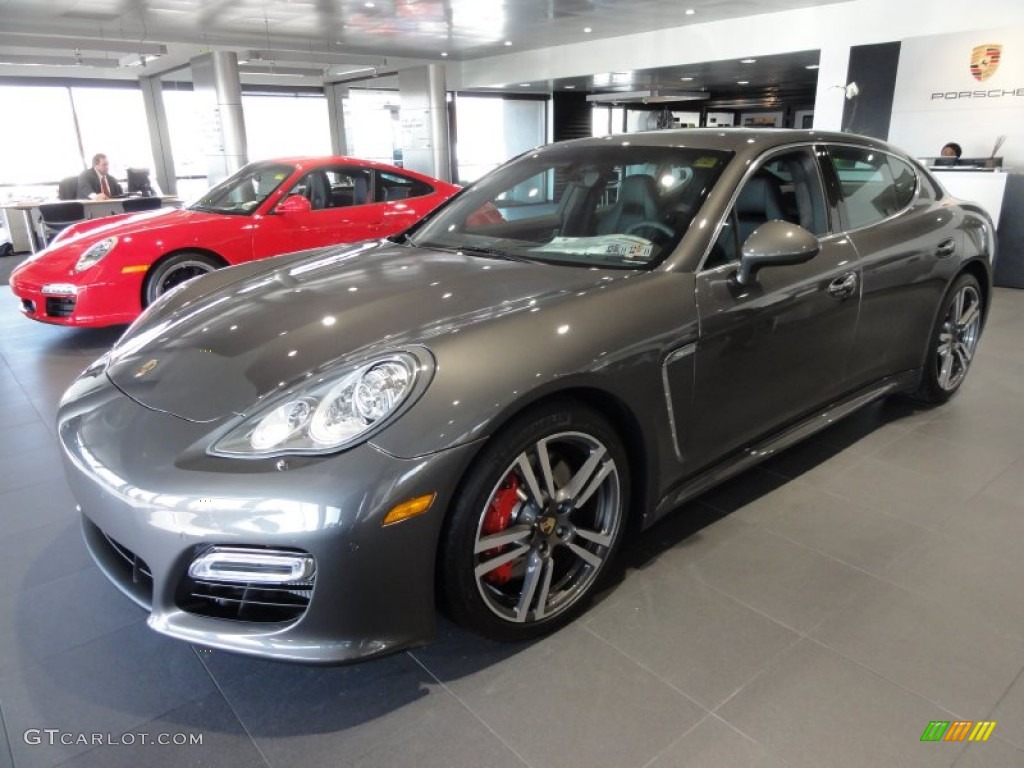 Agate Grey Metallic 2012 Porsche Panamera Turbo S Exterior Photo #60362373