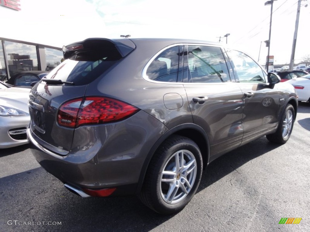 2012 Cayenne S Hybrid - Umber Brown Metallic / Umber Brown/Light Tartufo photo #6
