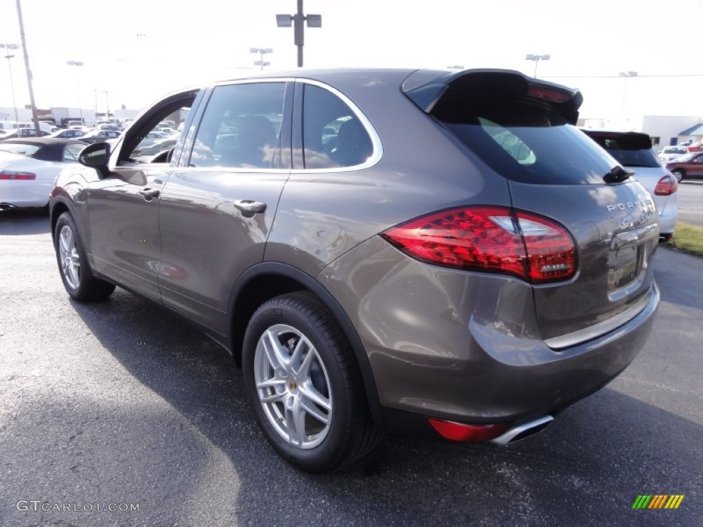 2012 Cayenne S Hybrid - Umber Brown Metallic / Umber Brown/Light Tartufo photo #8