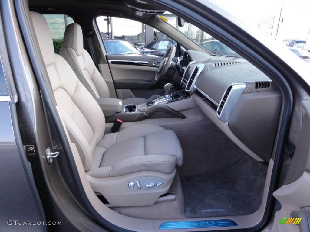 Umber Brown/Light Tartufo Interior 2012 Porsche Cayenne S Hybrid Photo #60362942