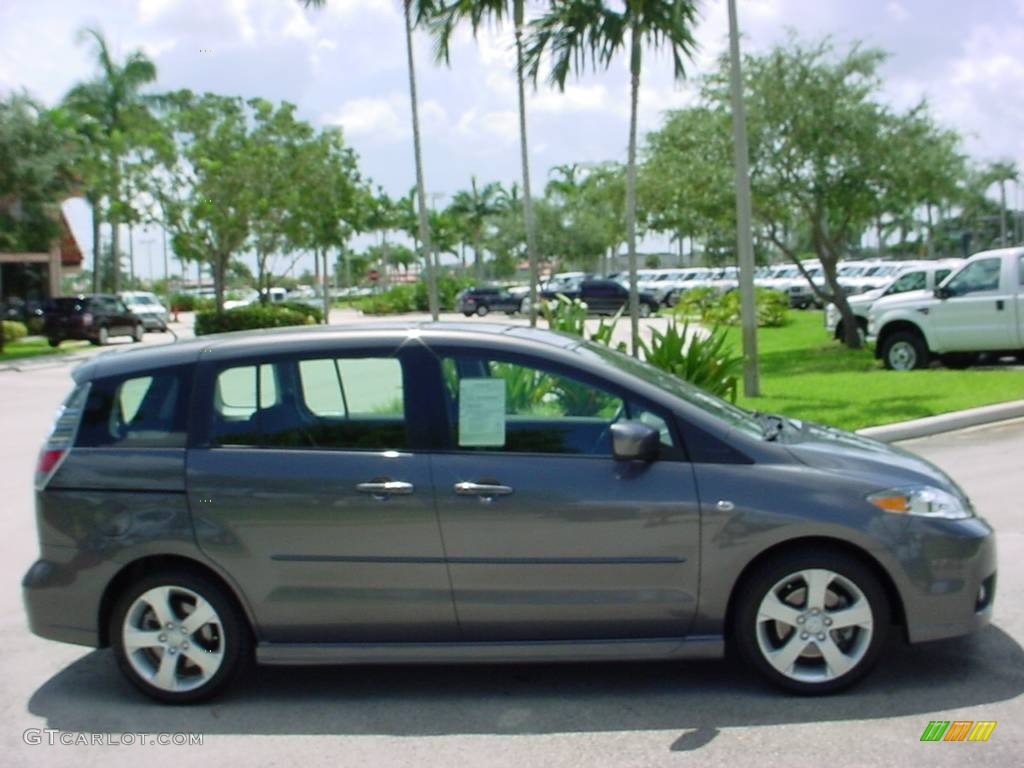 2007 MAZDA5 Touring - Galaxy Gray Mica / Black photo #2