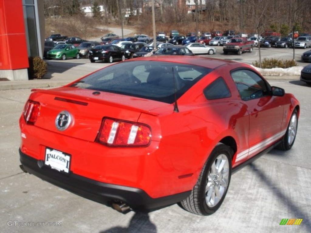 2011 Mustang V6 Premium Coupe - Race Red / Charcoal Black photo #8