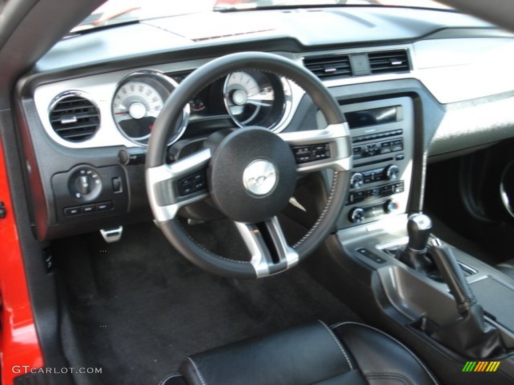 2011 Mustang V6 Premium Coupe - Race Red / Charcoal Black photo #13