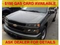 2011 Steel Green Metallic Chevrolet Colorado Work Truck Extended Cab  photo #1