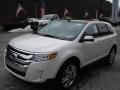 2012 White Platinum Metallic Tri-Coat Ford Edge Limited AWD  photo #4