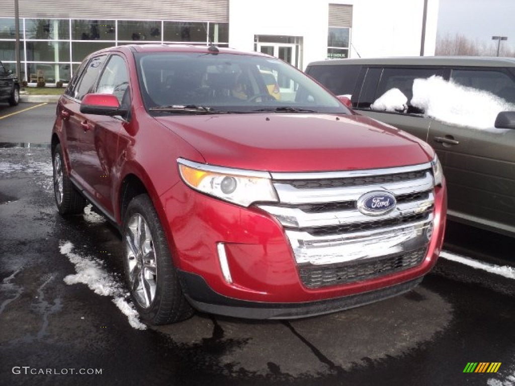 2012 Edge Limited AWD - Red Candy Metallic / Charcoal Black photo #2