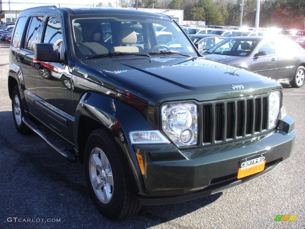2011 Liberty Sport 4x4 - Natural Green Metallic / Pastel Pebble Beige photo #3