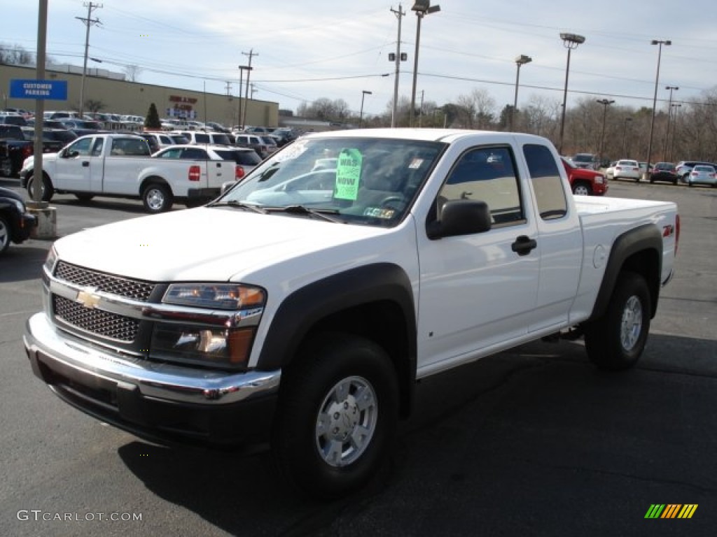 2006 Colorado Extended Cab 4x4 - Summit White / Very Dark Pewter photo #3