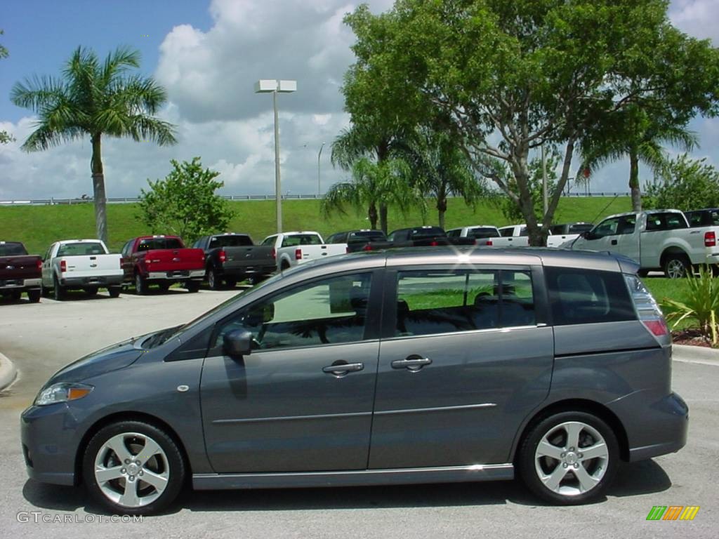 2007 MAZDA5 Touring - Galaxy Gray Mica / Black photo #7