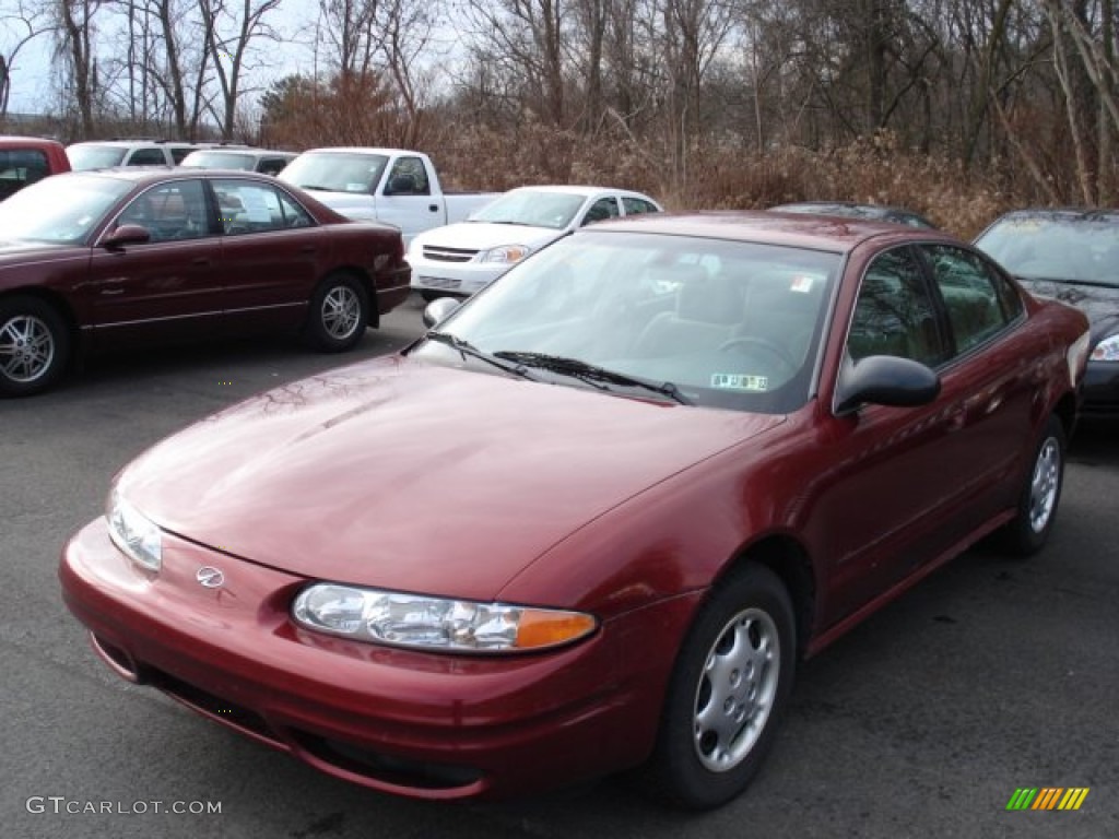 2003 Alero GX Sedan - Ruby Red Metallic / Neutral photo #1