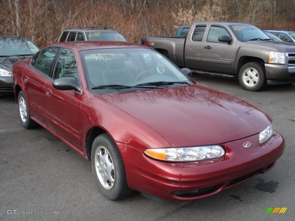 2003 Alero GX Sedan - Ruby Red Metallic / Neutral photo #3