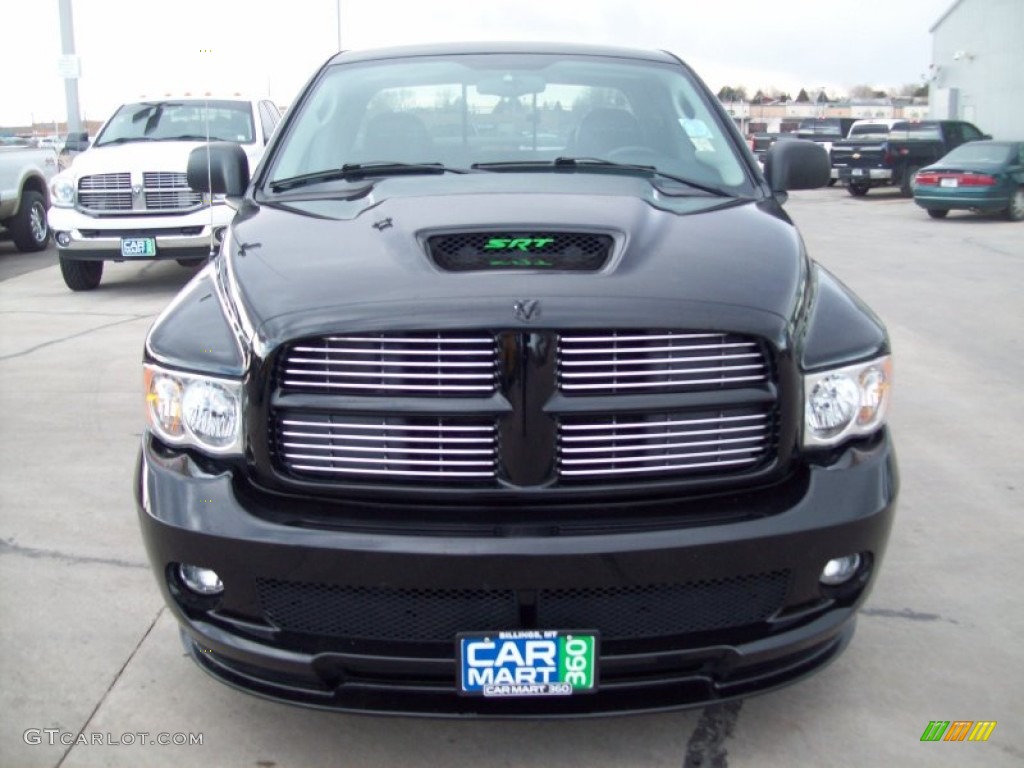 2005 Ram 1500 SRT-10 Quad Cab - Black / Dark Slate Gray photo #2