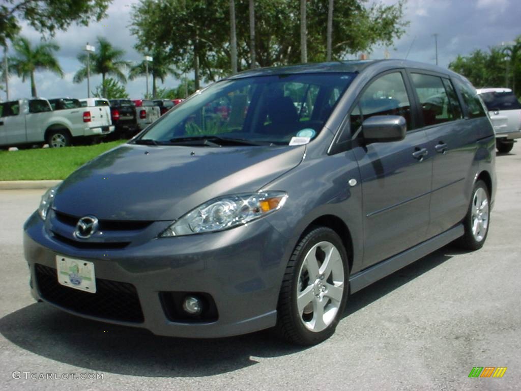 2007 MAZDA5 Touring - Galaxy Gray Mica / Black photo #8