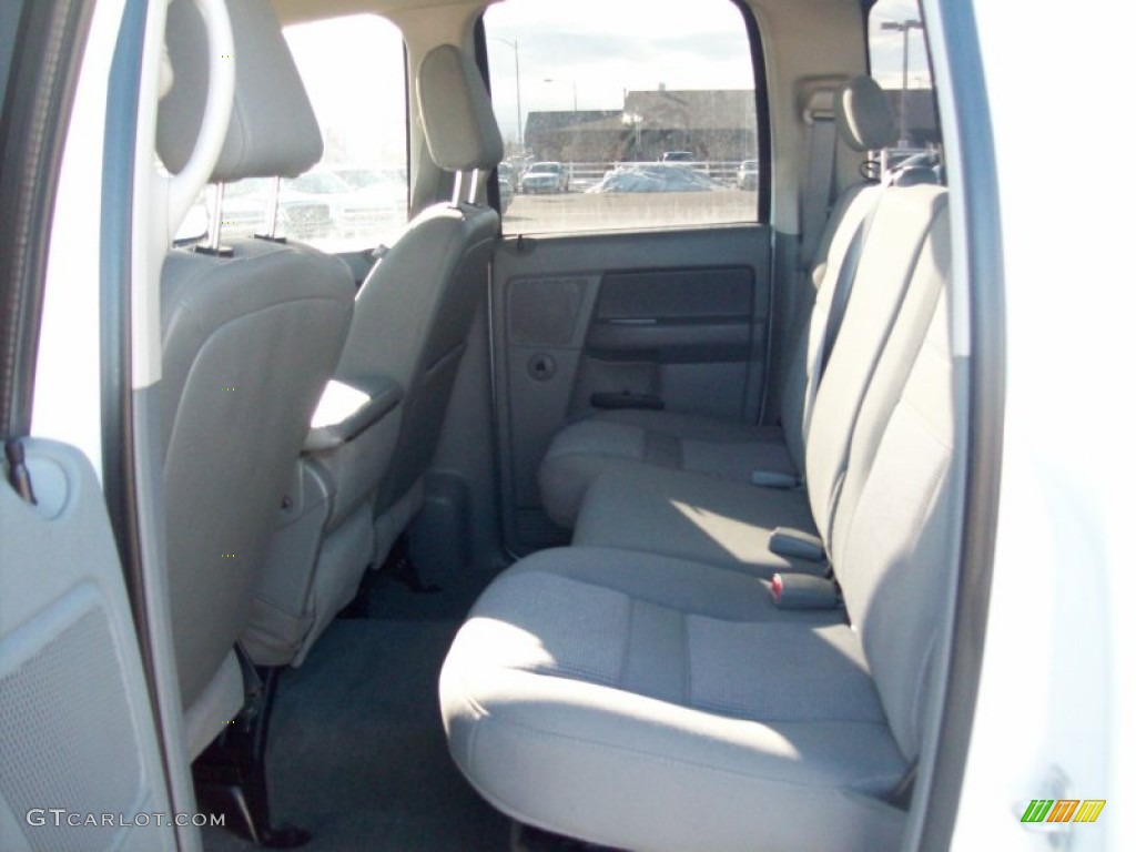 2008 Ram 3500 Big Horn Edition Quad Cab 4x4 Dually - Bright White / Medium Slate Gray photo #23