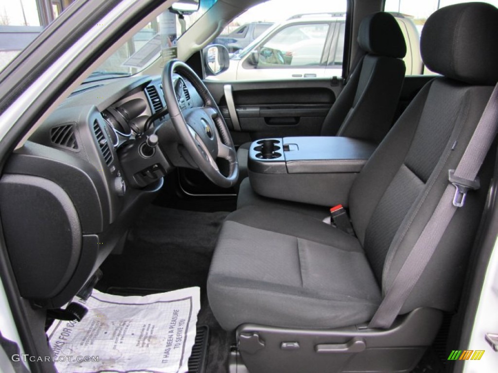Ebony Interior 2011 Chevrolet Silverado 1500 LT Crew Cab 4x4 Photo #60367509