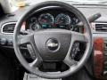 Ebony 2009 Chevrolet Silverado 3500HD LTZ Crew Cab 4x4 Steering Wheel