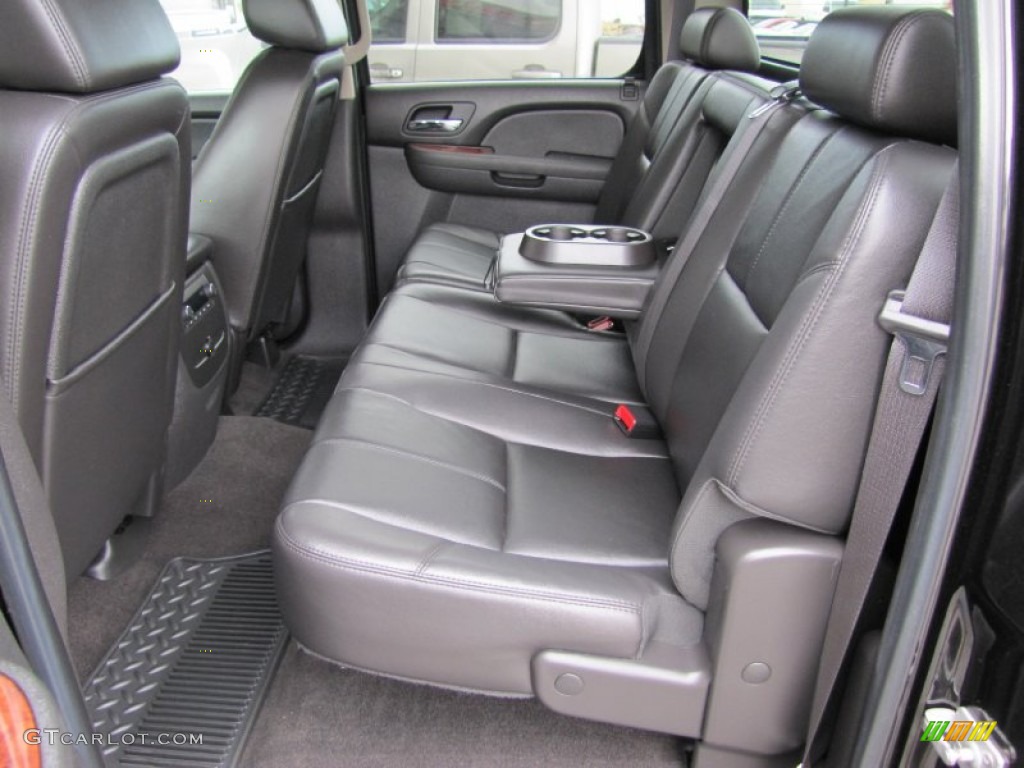Ebony Interior 2009 Chevrolet Silverado 3500HD LTZ Crew Cab 4x4 Photo #60368295