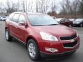 2012 Crystal Red Tintcoat Chevrolet Traverse LT AWD  photo #2