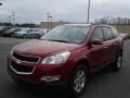 2012 Crystal Red Tintcoat Chevrolet Traverse LT AWD  photo #4
