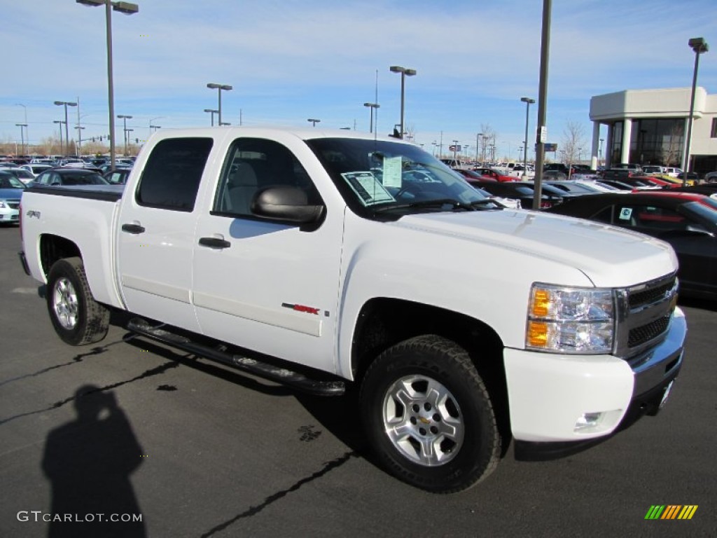 2008 Silverado 1500 LT Crew Cab 4x4 - Summit White / Ebony photo #1
