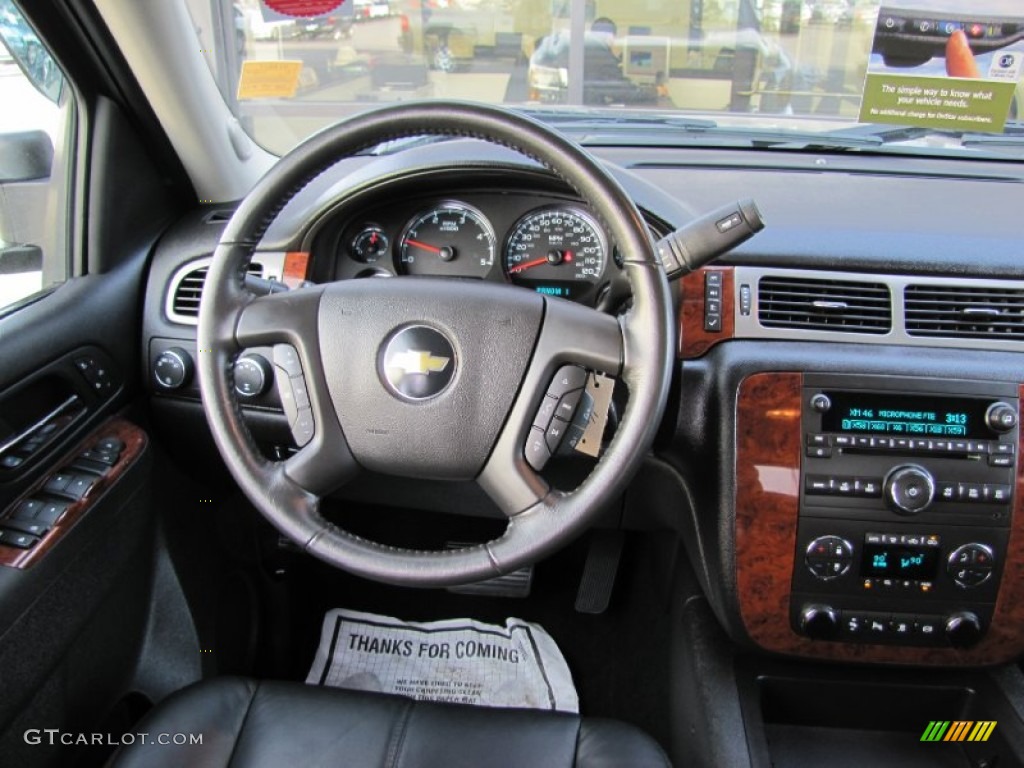 2011 Chevrolet Silverado 2500HD LTZ Extended Cab 4x4 Ebony Dashboard Photo #60368952