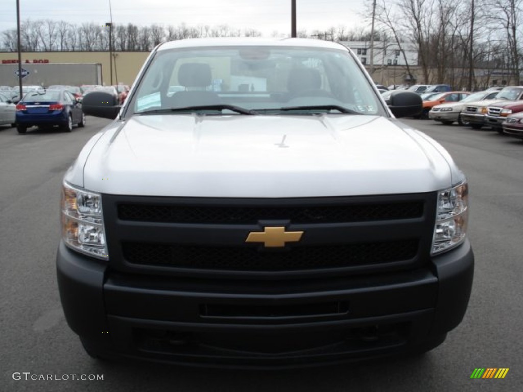 2012 Silverado 1500 Work Truck Regular Cab 4x4 - Silver Ice Metallic / Dark Titanium photo #3