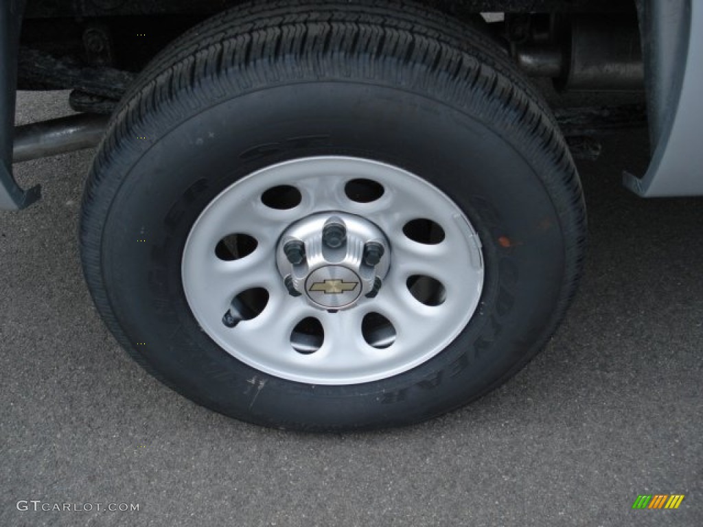 2012 Silverado 1500 Work Truck Regular Cab 4x4 - Silver Ice Metallic / Dark Titanium photo #9