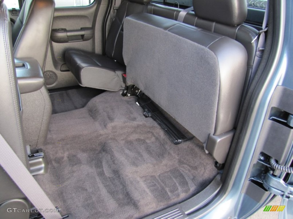 Ebony Interior 2011 Chevrolet Silverado 2500HD LTZ Extended Cab 4x4 Photo #60369120