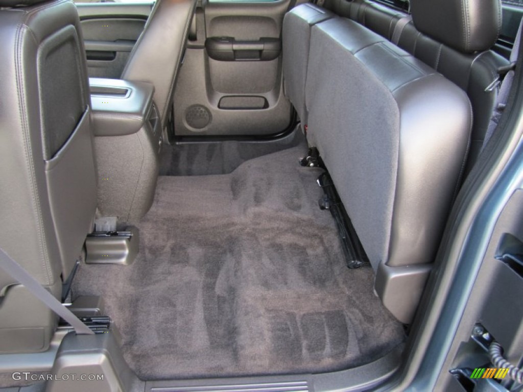 Ebony Interior 2011 Chevrolet Silverado 2500HD LTZ Extended Cab 4x4 Photo #60369132