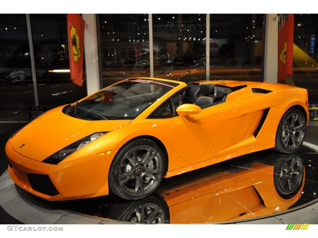 Arancio Borealis (Orange) 2008 Lamborghini Gallardo Spyder Exterior Photo #60369933