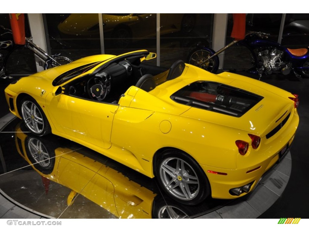 2007 F430 Spider F1 - Giallo Modena DS (Yellow) / Nero photo #6