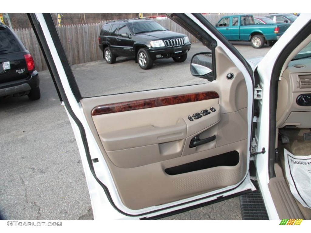 2003 Ford Explorer XLT 4x4 Medium Parchment Beige Door Panel Photo #60370583