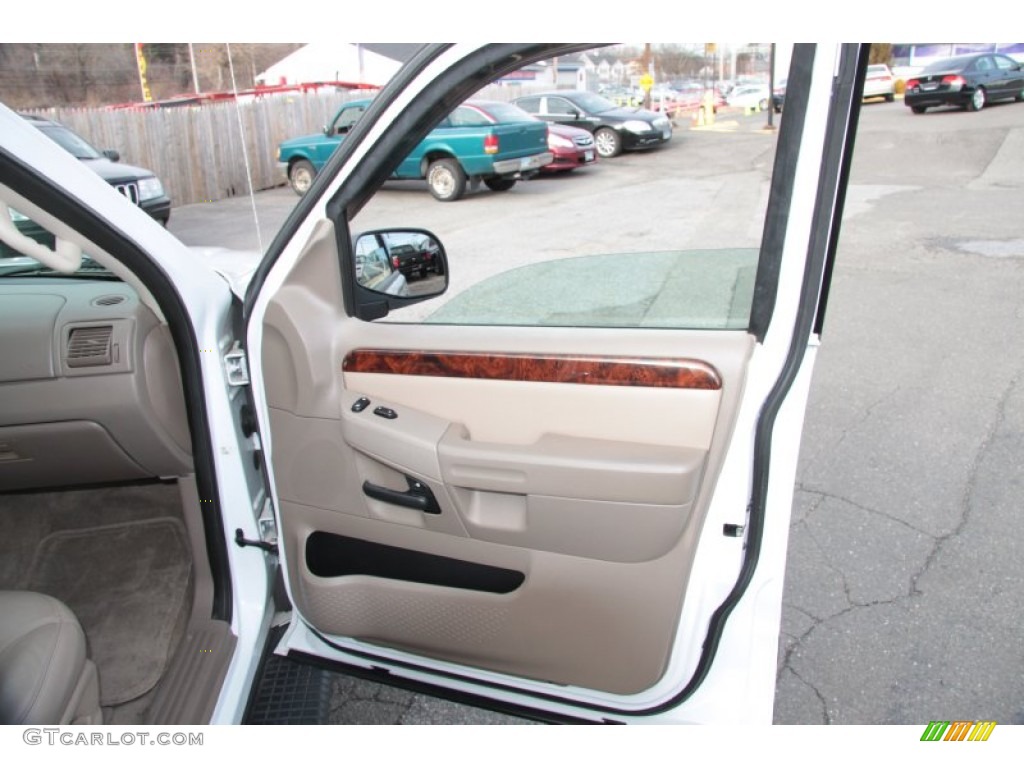 2003 Ford Explorer XLT 4x4 Medium Parchment Beige Door Panel Photo #60370587