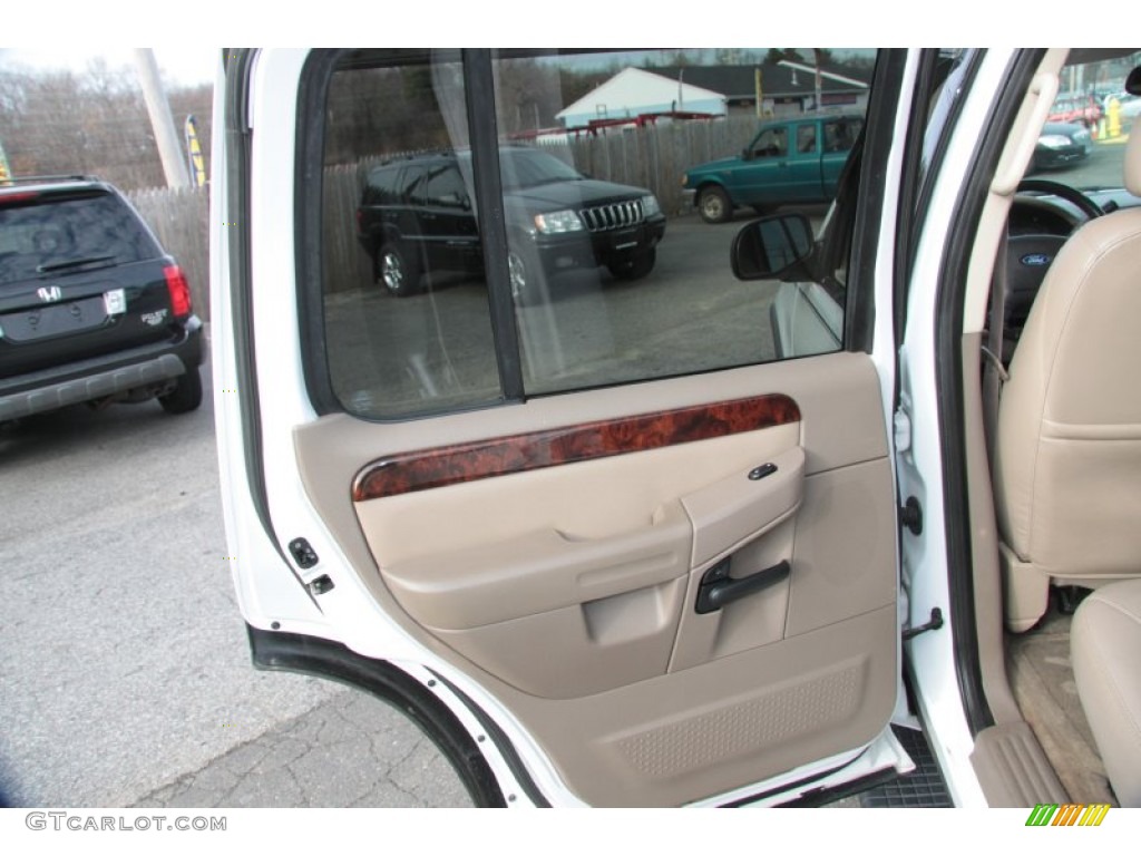 2003 Ford Explorer XLT 4x4 Medium Parchment Beige Door Panel Photo #60370607