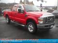 2010 Vermillion Red Ford F250 Super Duty XLT SuperCab 4x4  photo #8