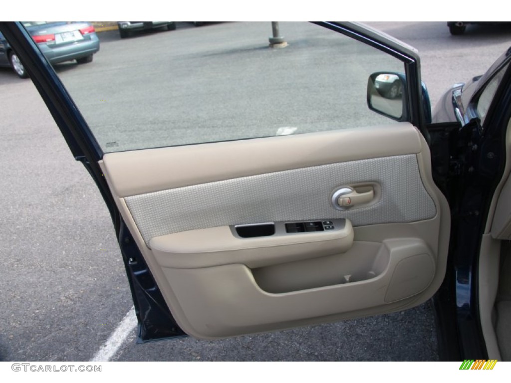 2009 Versa 1.8 SL Hatchback - Blue Onyx / Beige photo #15