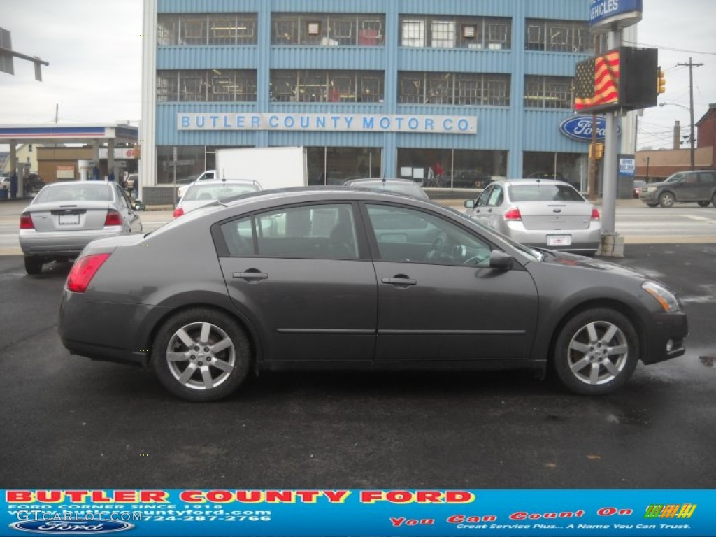 2006 Maxima 3.5 SE - Liquid Silver Metallic / Black photo #1