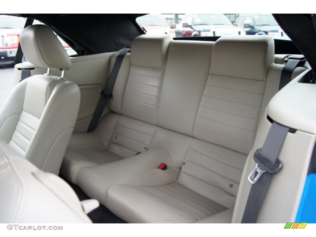2010 Ford Mustang V6 Premium Convertible Rear Seat Photo #60373660