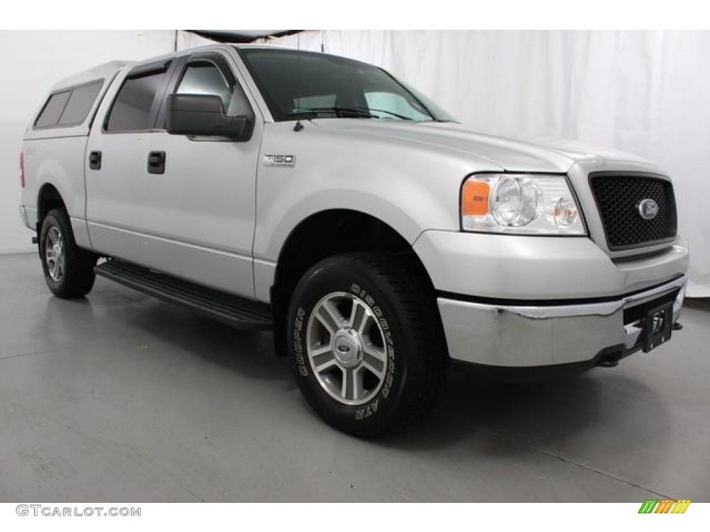 2006 F150 XLT SuperCrew 4x4 - Silver Metallic / Medium/Dark Flint photo #3