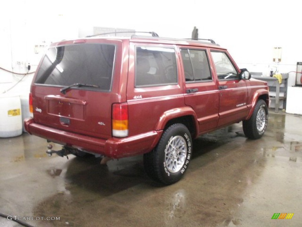 1998 Cherokee Limited 4x4 - Chili Pepper Red Pearl / Saddle photo #3